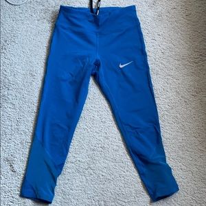 Nike Capri running leggings - blue size 4